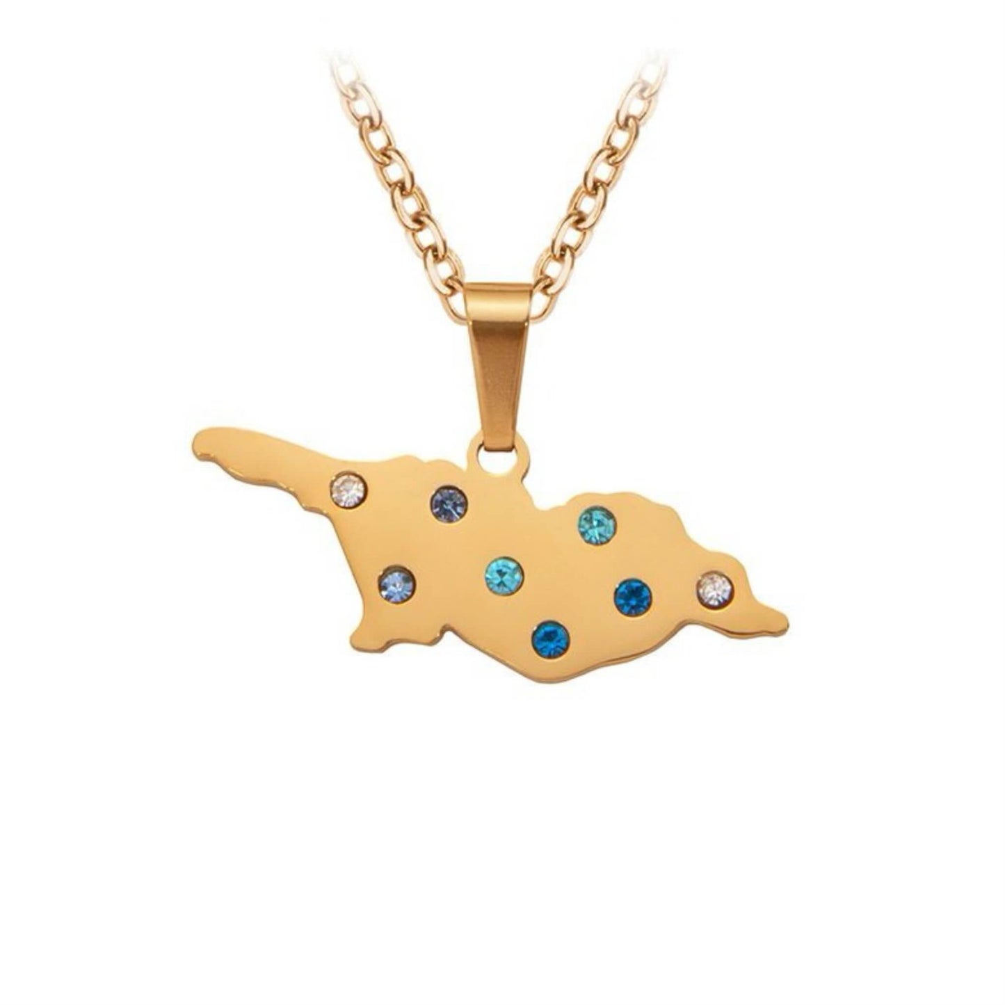 Map of Georgia necklace
