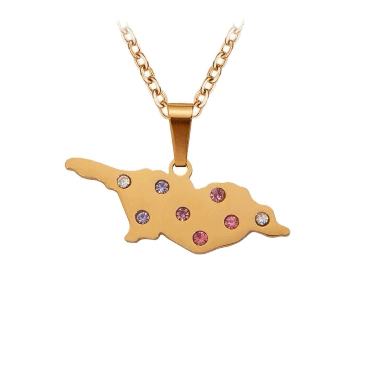 Map of Georgia necklace