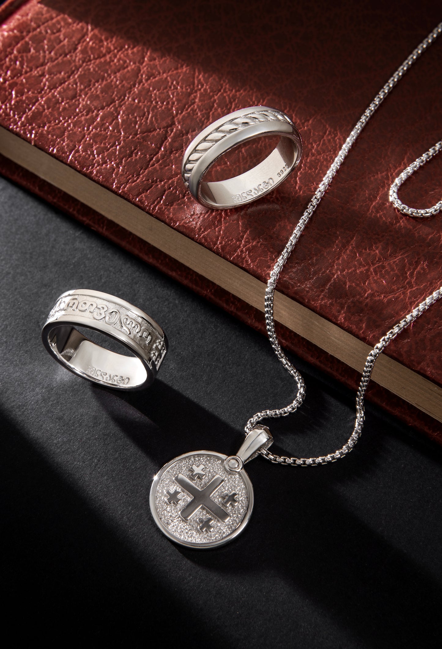 silver necklace