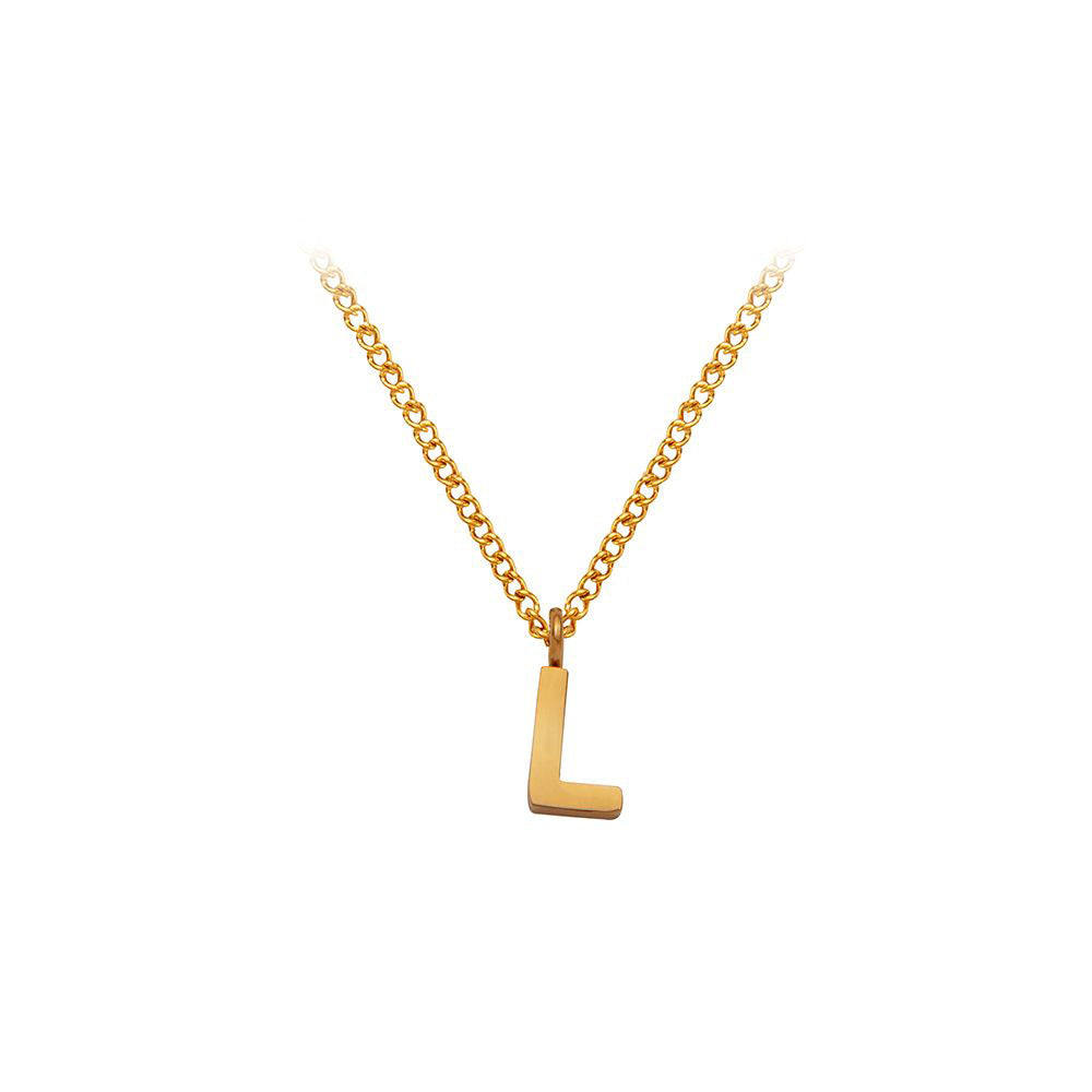 Necklace with initial L