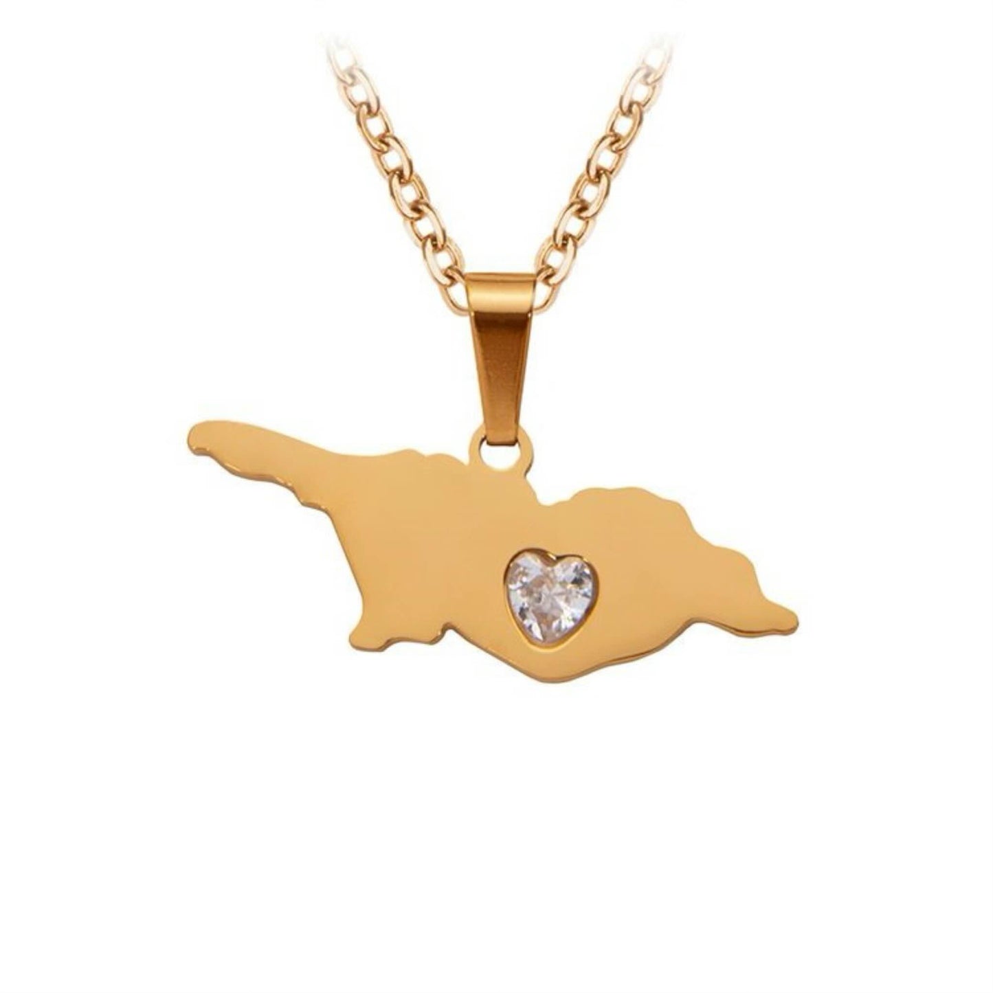 Map of Georgia necklace