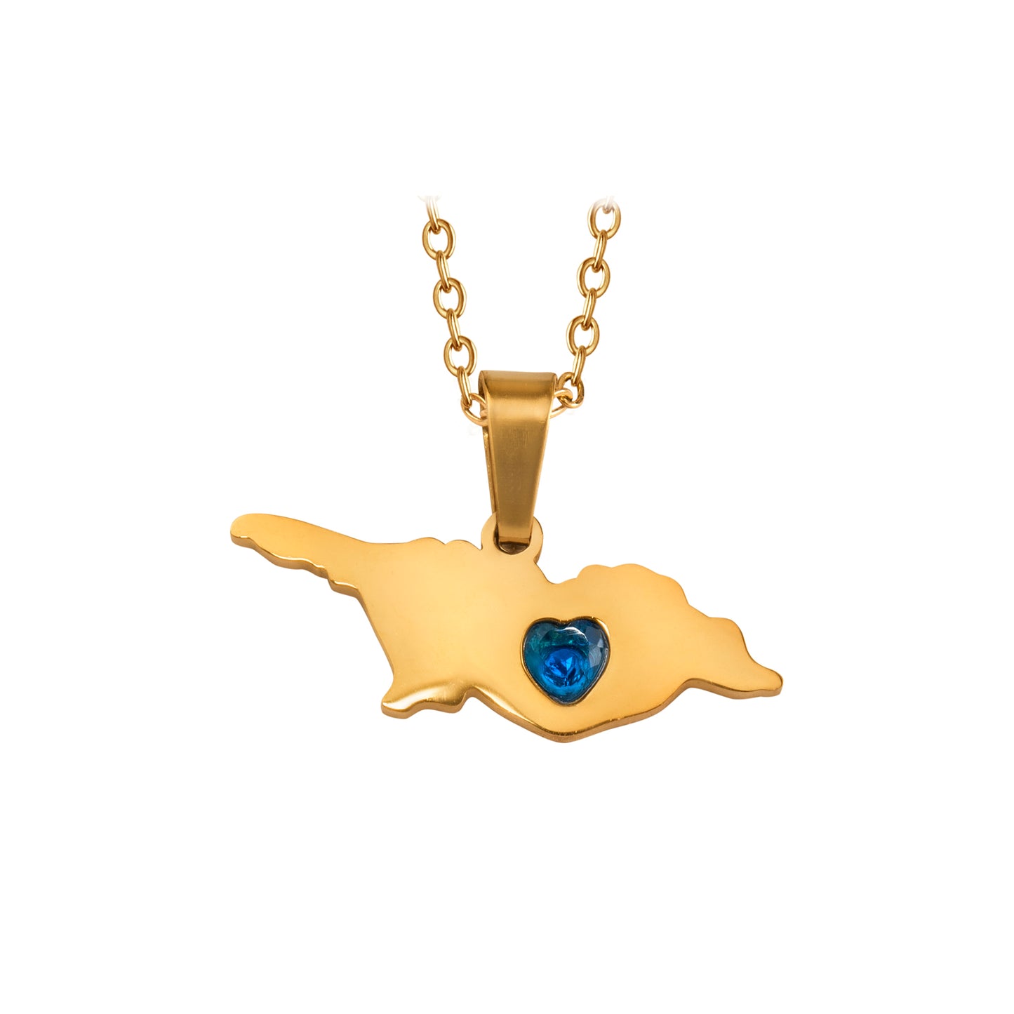 Map of Georgia necklace