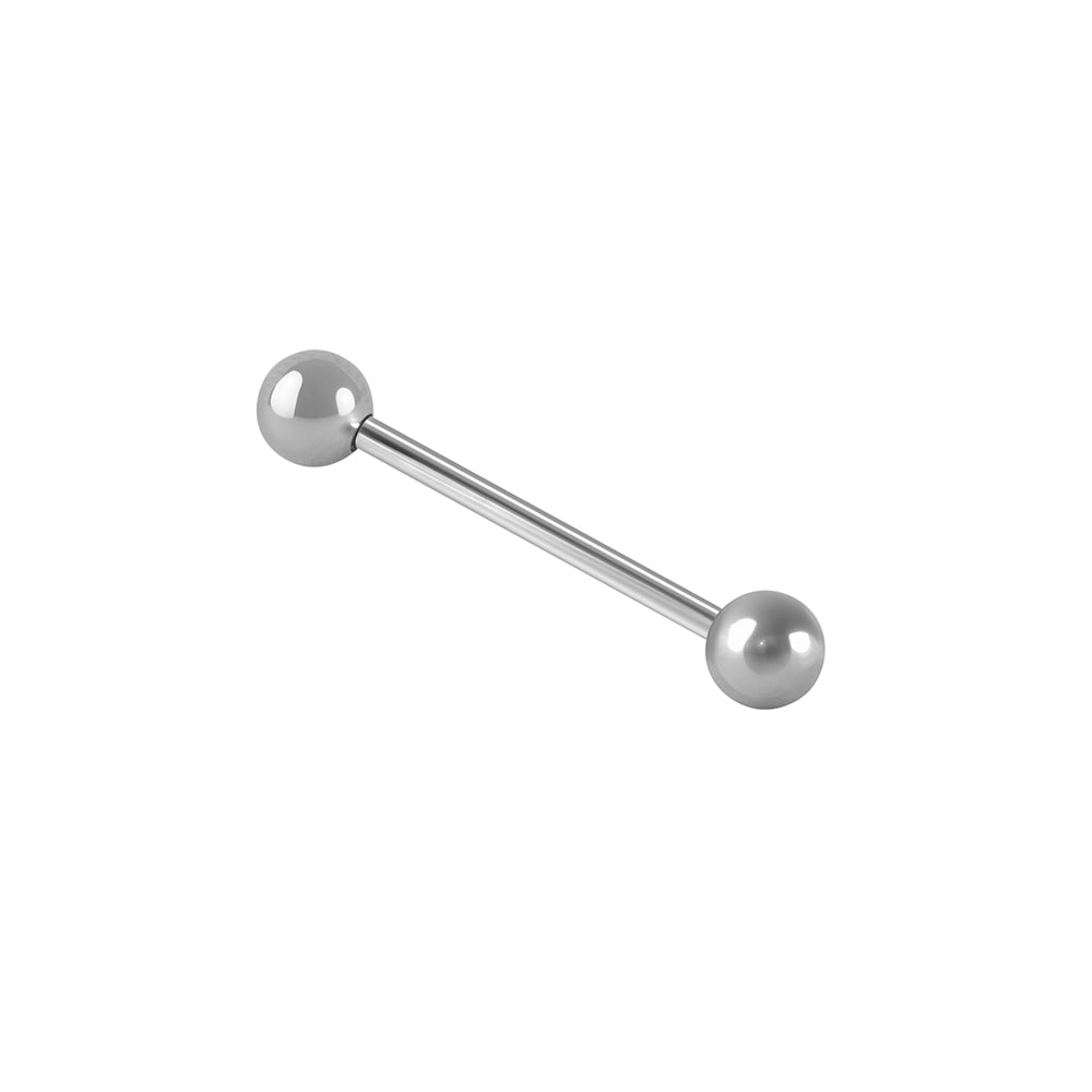 Plain tongue piercing