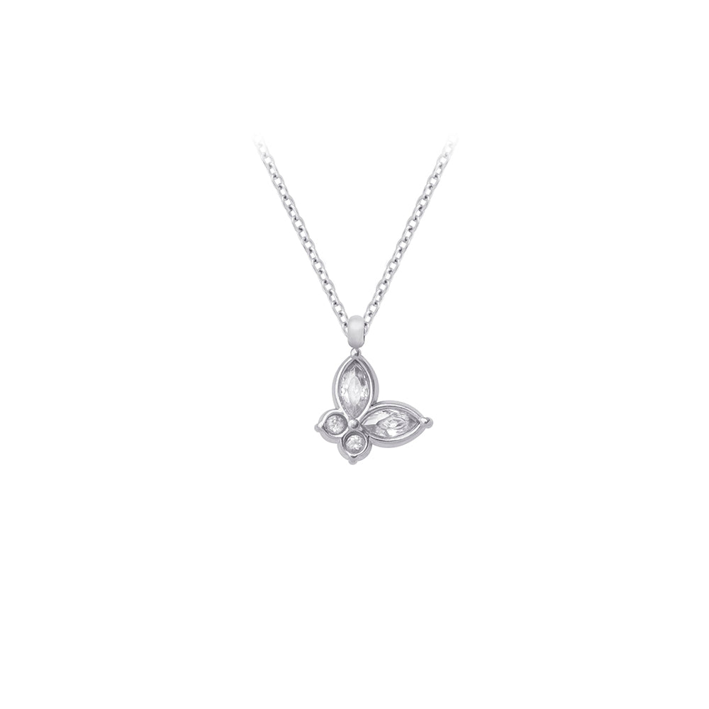 Butterfly crystal necklace