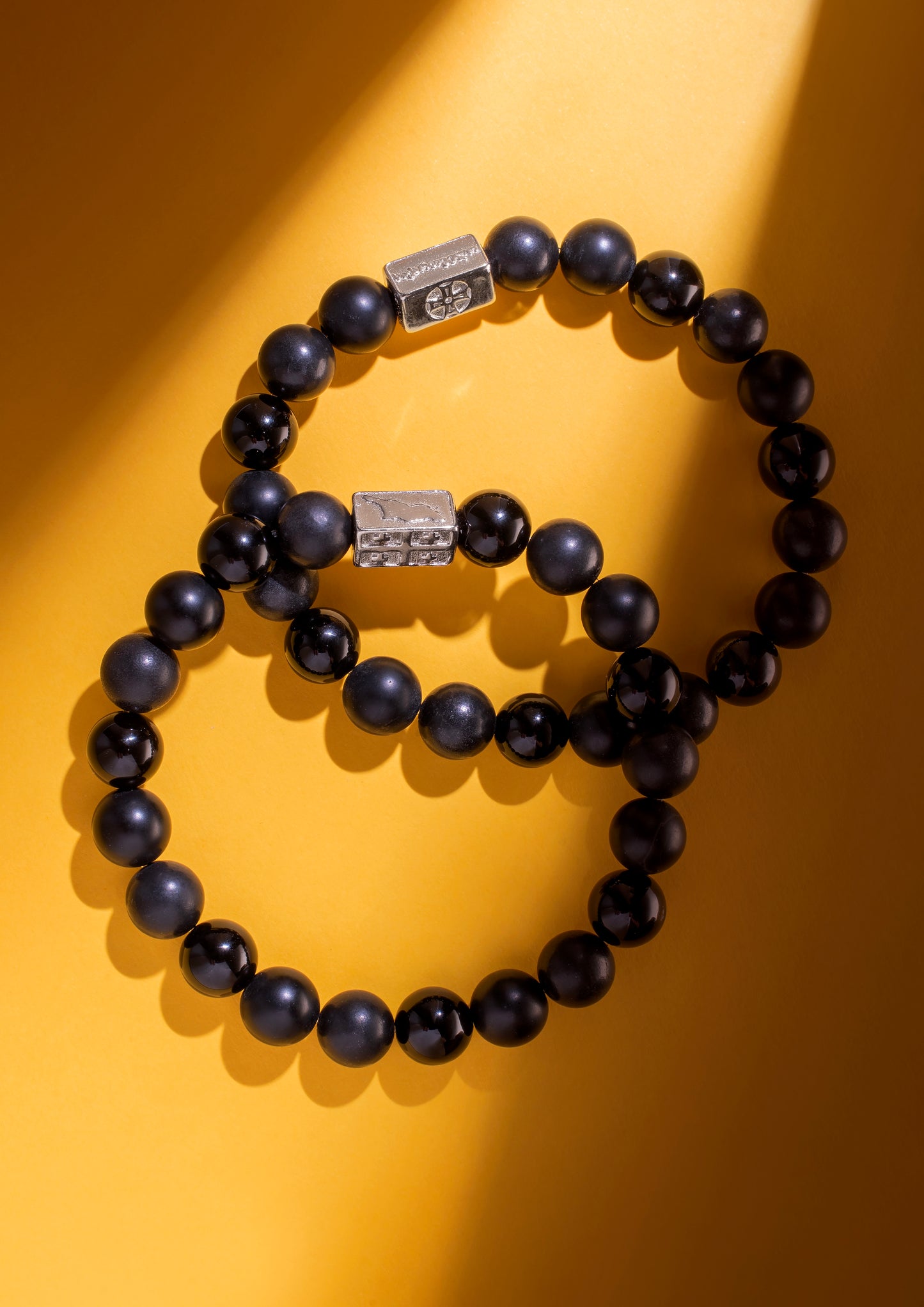 Shungite, black tourmaline, black agate