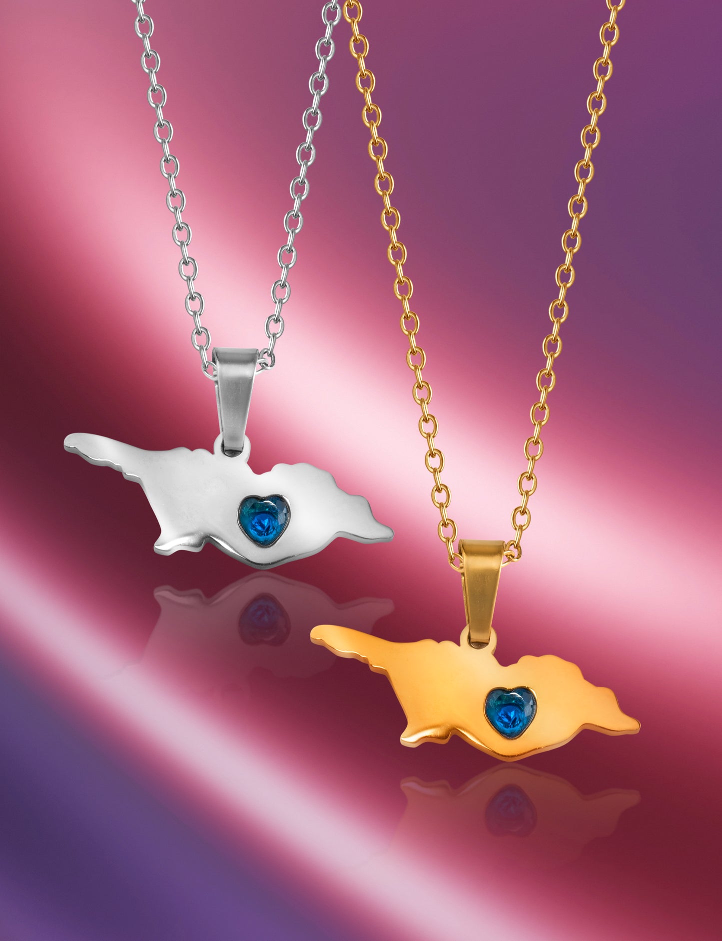 Map of Georgia necklace
