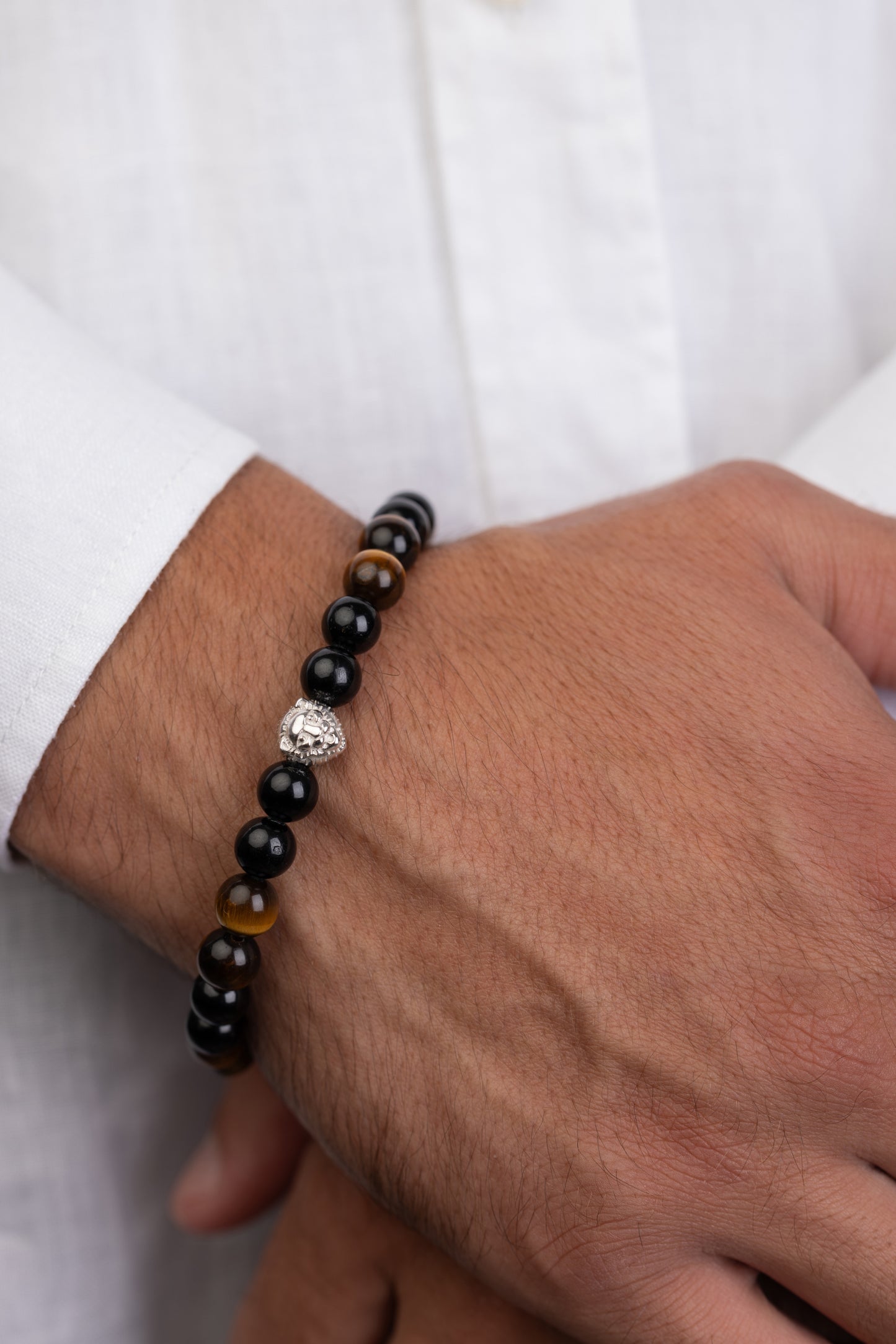 Tiger's eye, black tourmaline