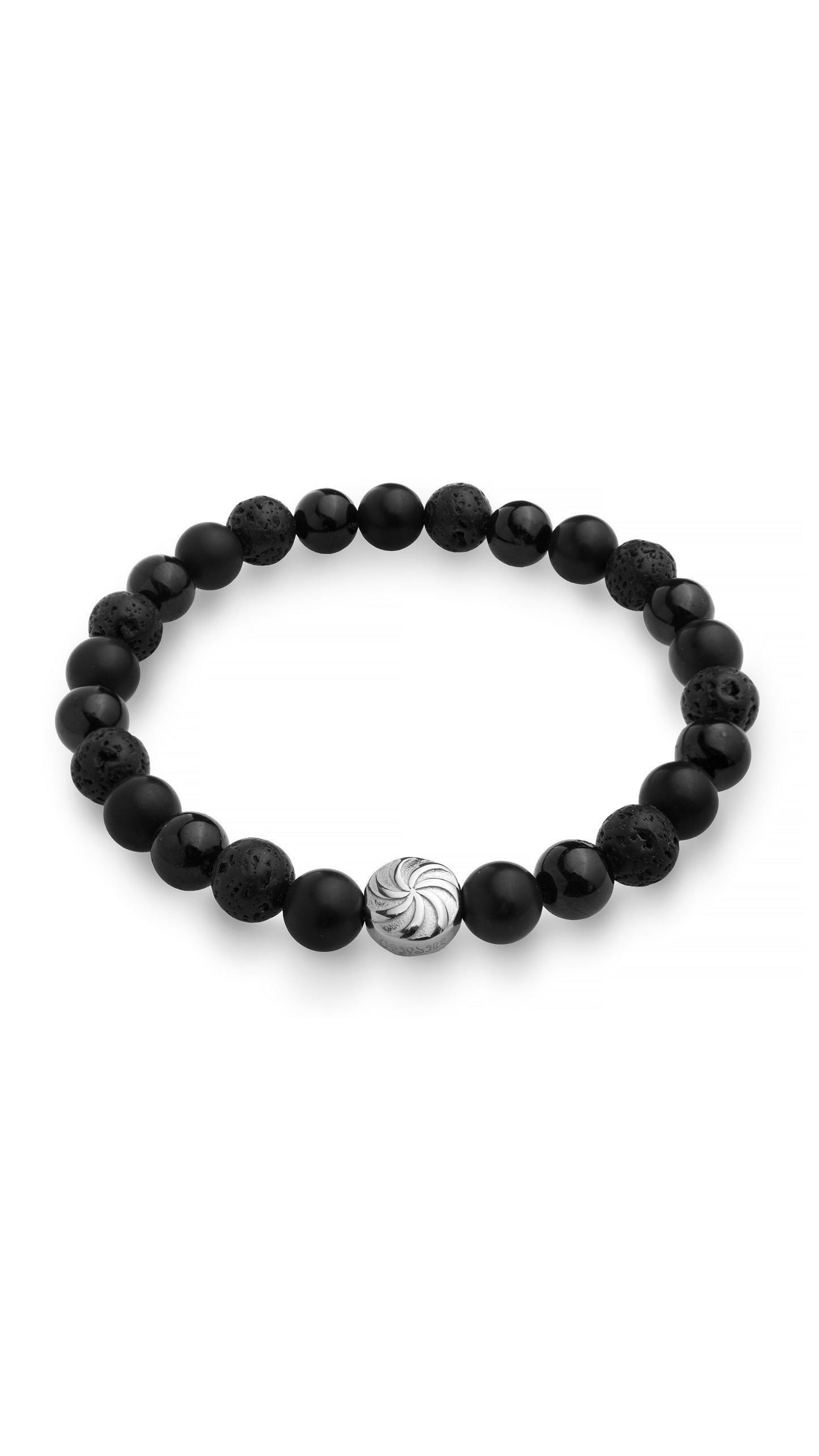 Black tourmaline, black agate, lava stone