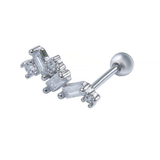 ვერცხლის საყურე პირსინგი