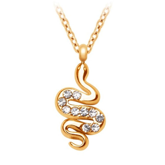 ყელსაბამი გველი ცირკონებით