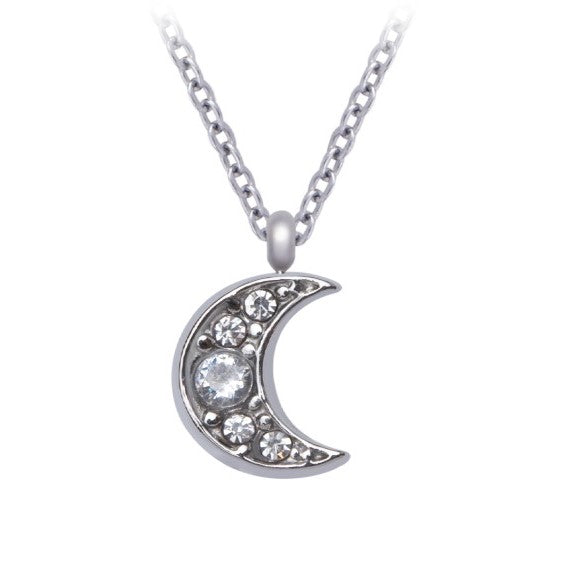 Necklace heart with crystal