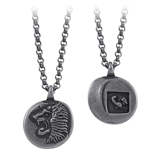 ლომის ყელსაბამი, ანტიკური ჩაშავებით