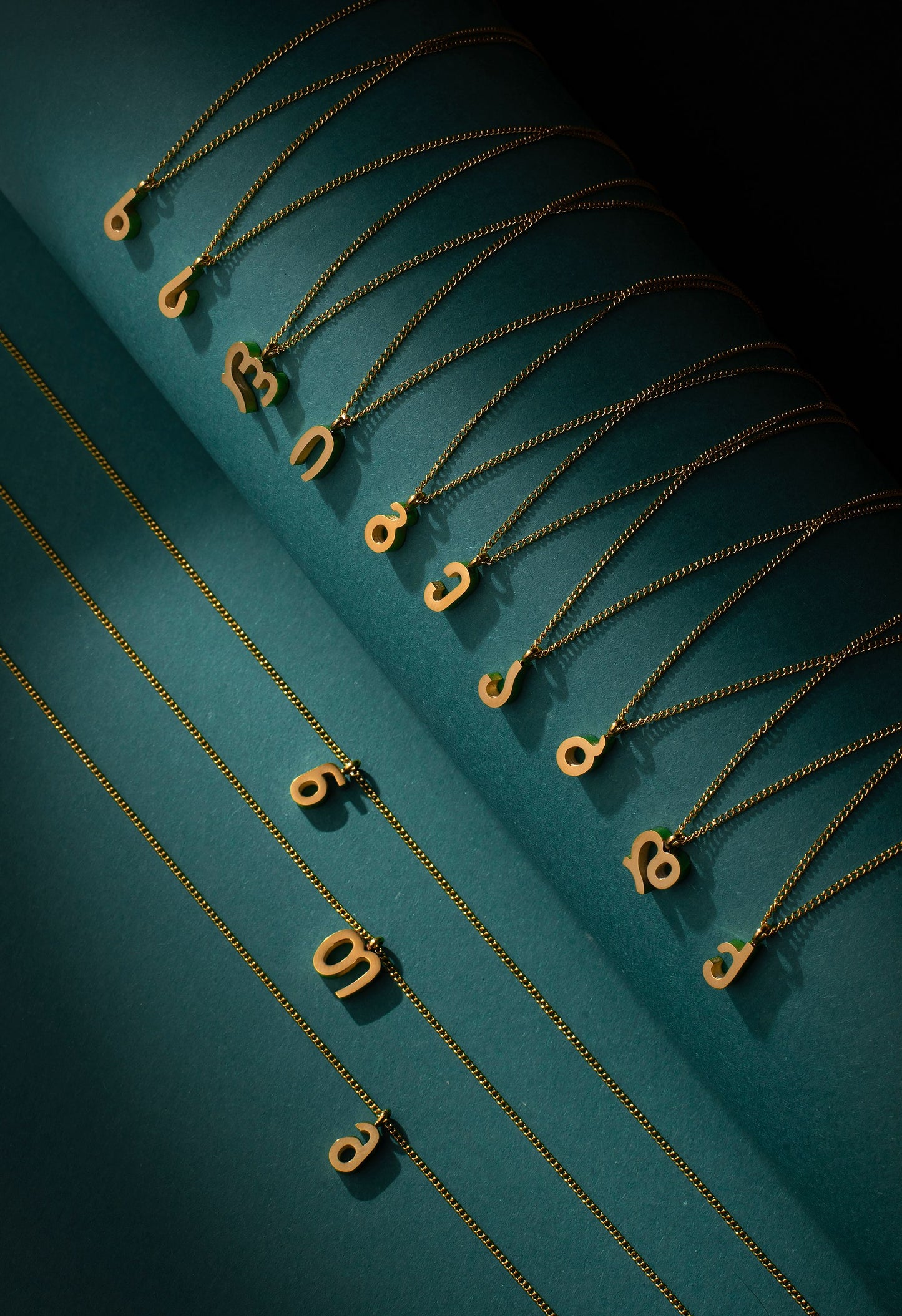 Necklace with initial ე