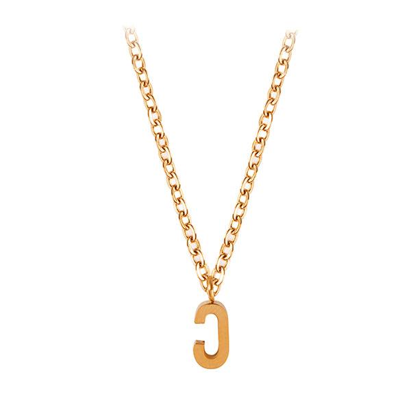 Necklace with initial ე