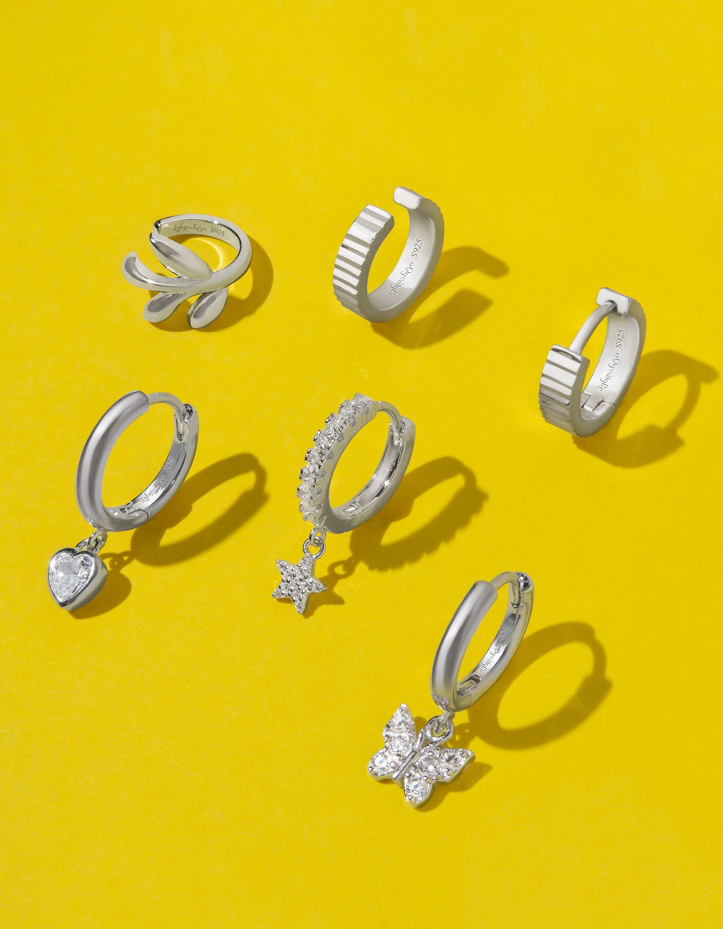 Silver earring
