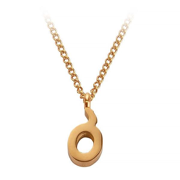 Necklace with initial ბ