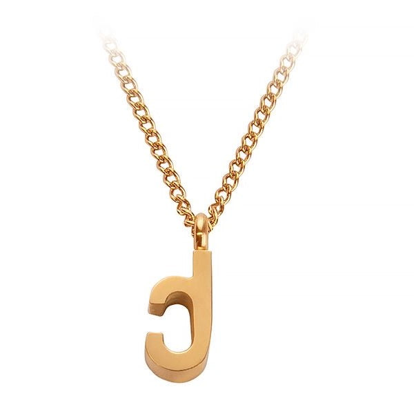 Necklace with initial ქ