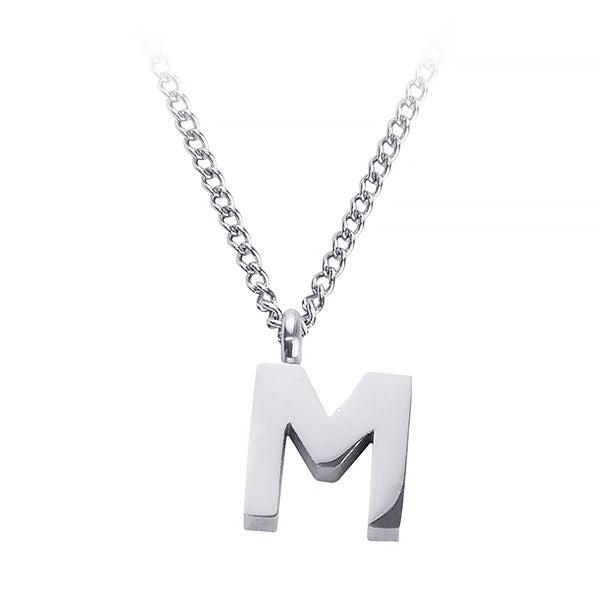Necklace with initial M