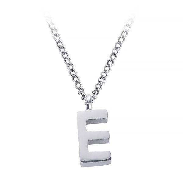 Necklace with initial E
