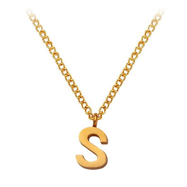 Necklace with initial  S