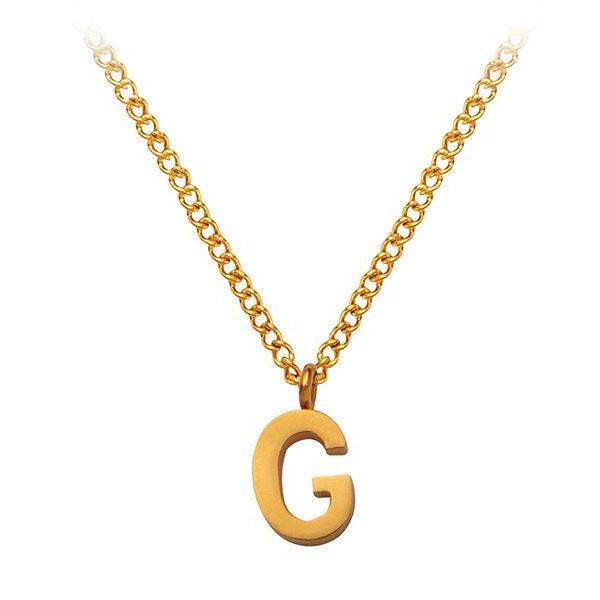 Necklace with initial G