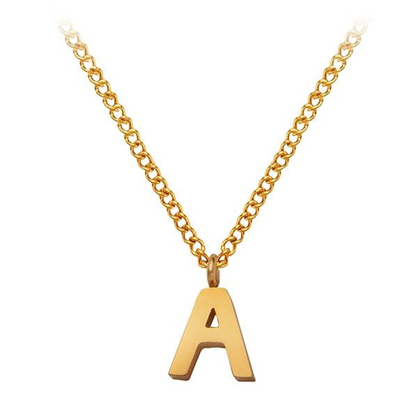 Necklace with initial A