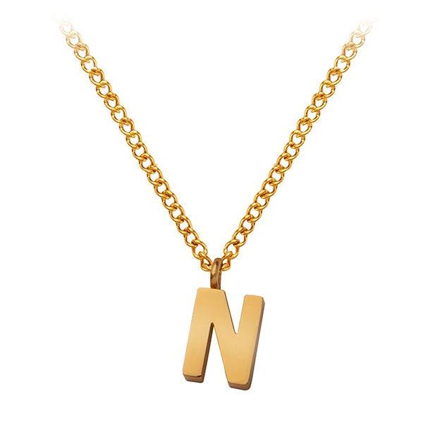 Necklace with initial N