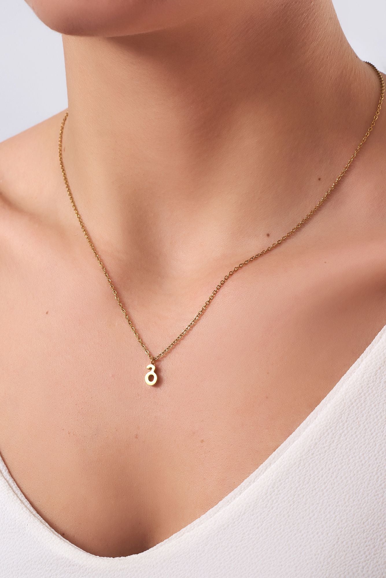 Necklace with initial გ