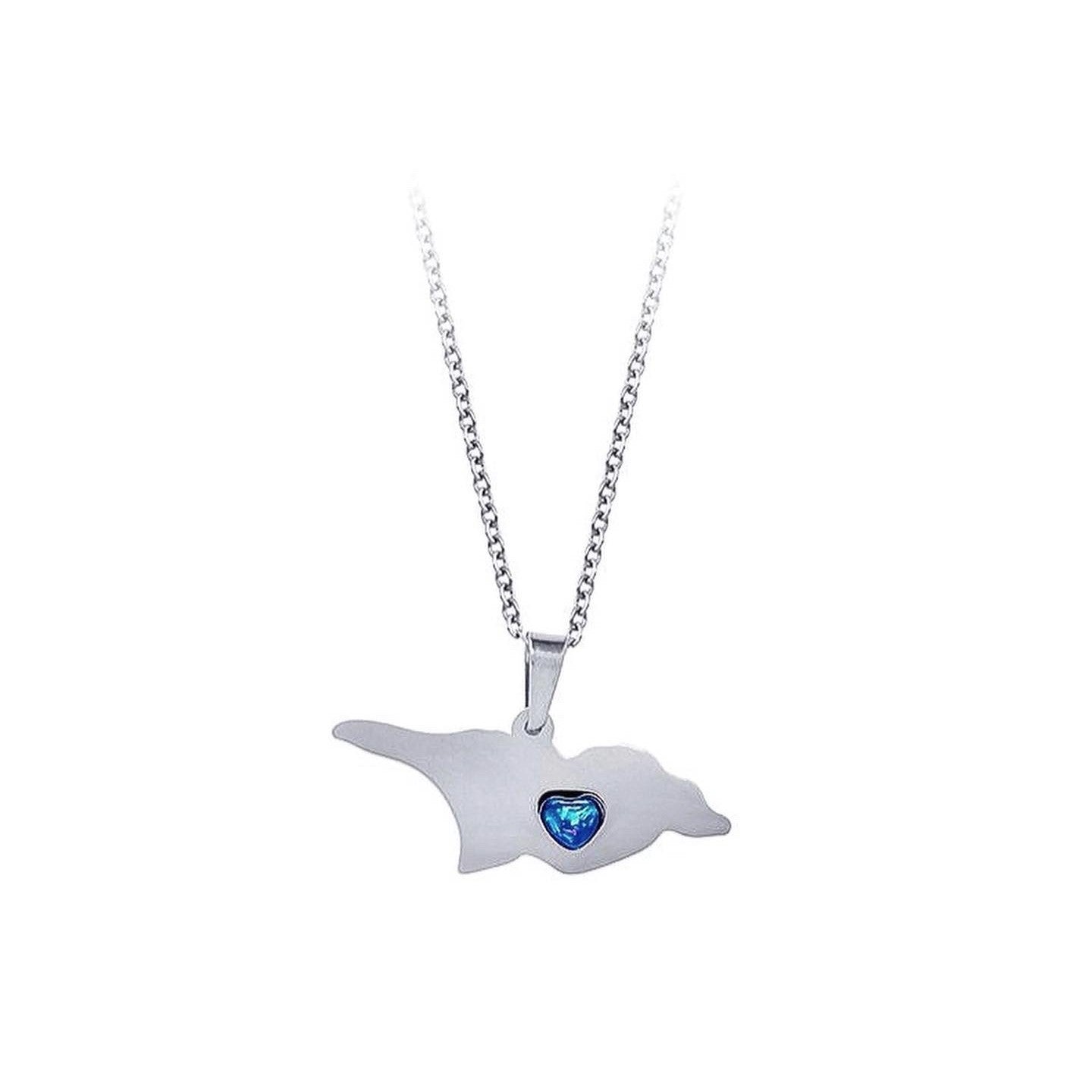 Map of Georgia necklace