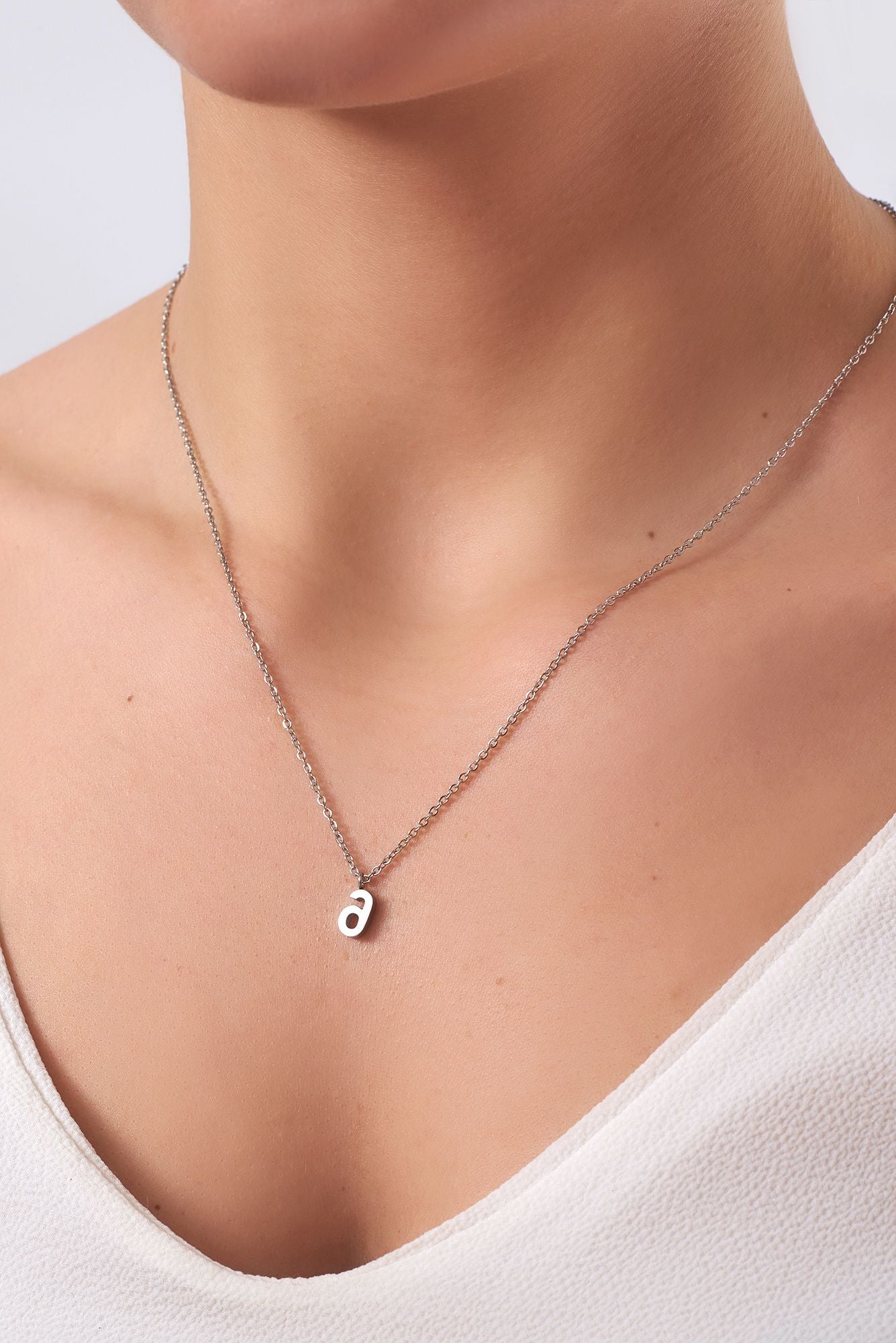 Necklace with initial მ