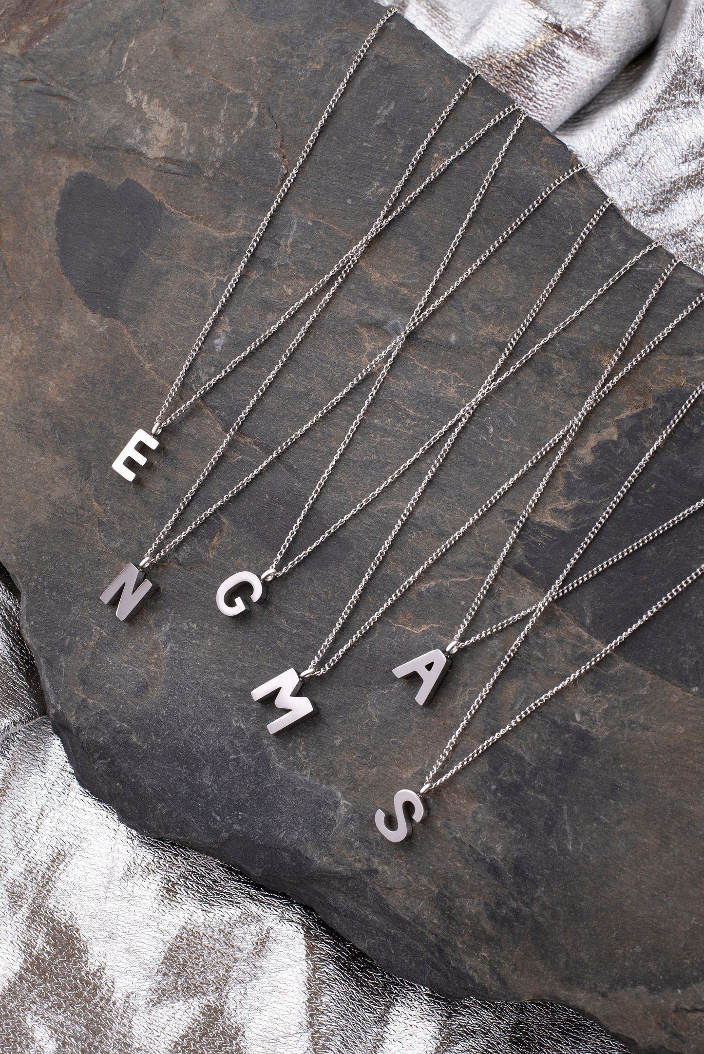 Necklace with initial N