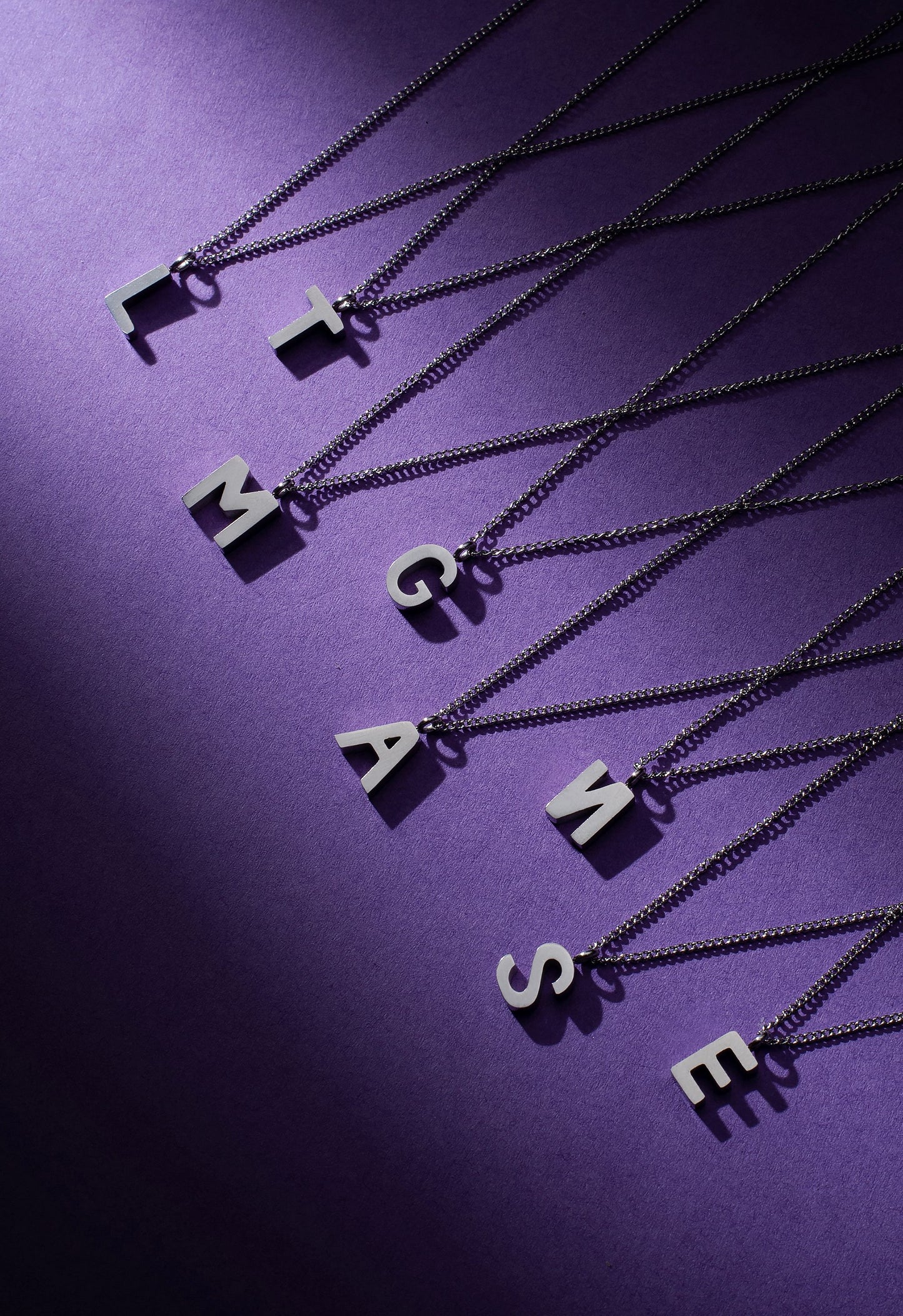 Necklace with initial L