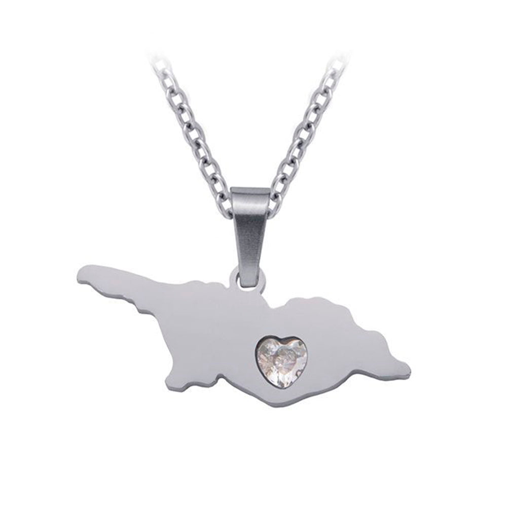 Necklace of Georgia map