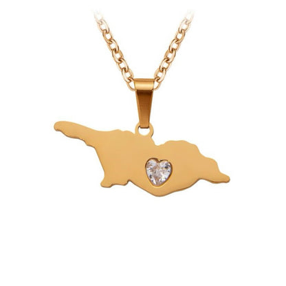 Necklace of Georgia map