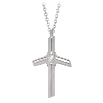 Silver necklace cross