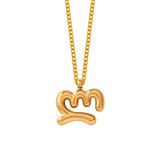 Necklace with initial G