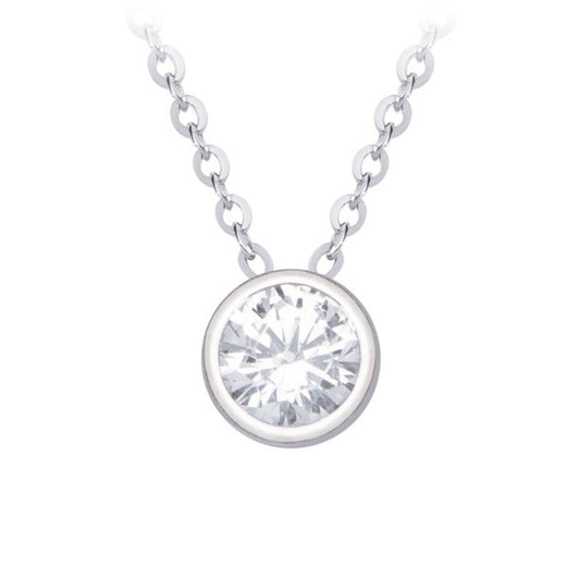 Silver necklace star