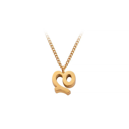 Necklace with initial D